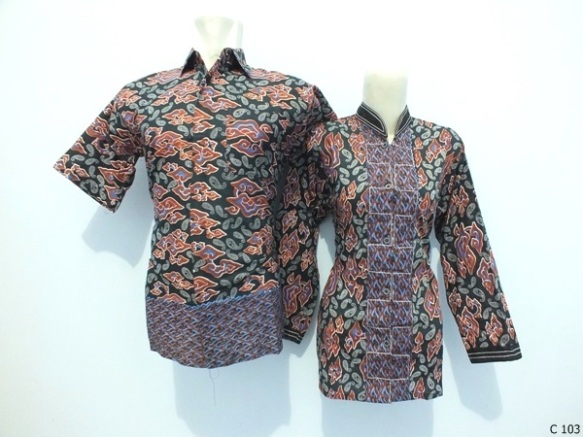 sarimbit blouse batik argreen C103