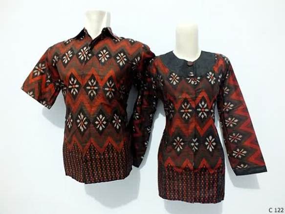sarimbit blouse batik argreen C122