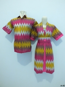 Sarimbit dress batik argreen A45