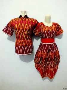Sarimbit dress batik argreen A59