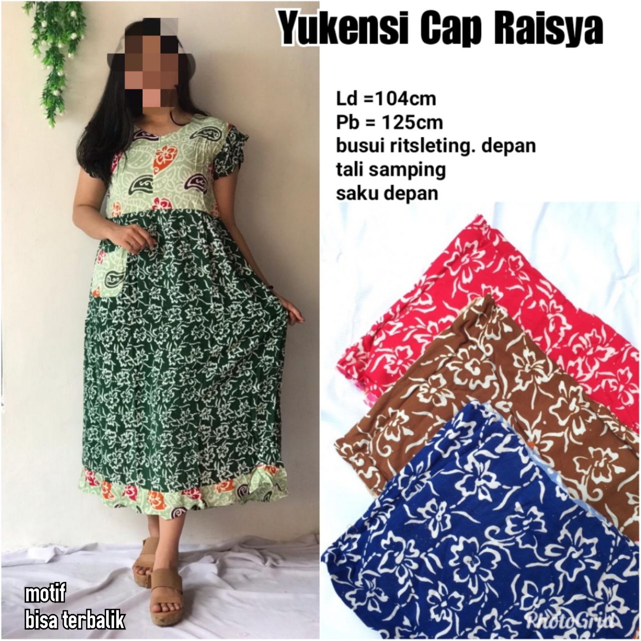  Yukensi  batik  cap raisya Pusat grosir  baju  batik  modern 